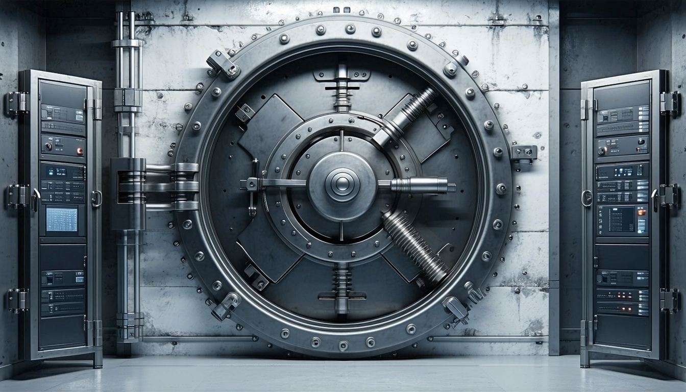 A secure vault symbolizing robust data protection